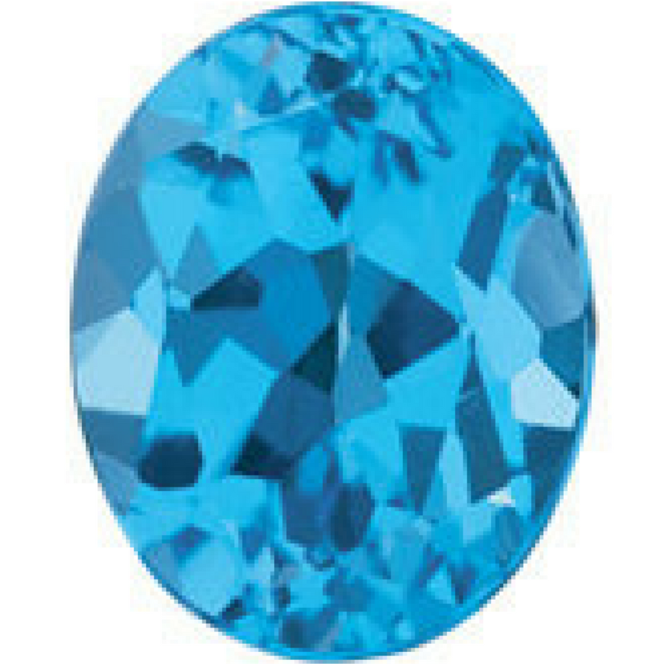 Usna Class Ring Blue Topaz - Oval Shape Swiss Blue Topaz Gem Grade Aaa 10.00 X 8.00 (1000x1000), Png Download