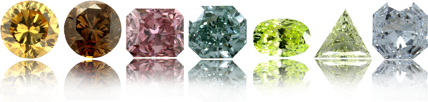 Colored Diamonds2 - Gemstone (1500x377), Png Download