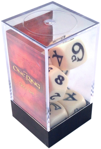 The One Ring - Lord Of The Rings - The One Ring Rpg: Dice Set (401x500), Png Download