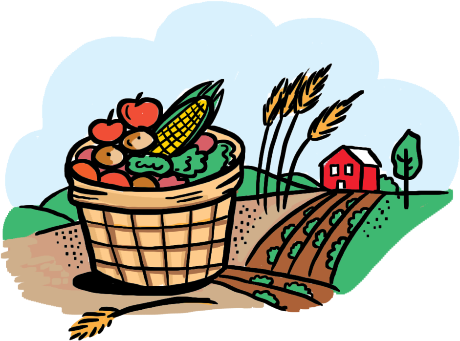 Vector Agriculture Clipart Town (1000x792), Png Download