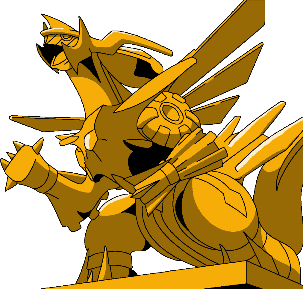 Posted Image - Pokemon Dialga Palkia Statue (1023x963), Png Download