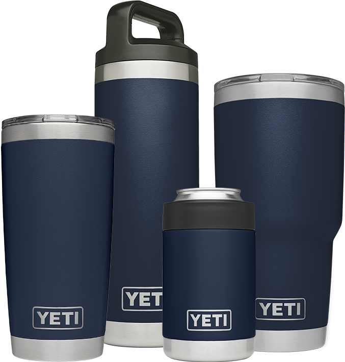 Yeti Accessories, The Rambler - Navy Blue Yeti Tumbler (920x850), Png Download