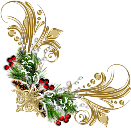 Christmas Border, 1st Christmas, Christmas Clipart, - Corner Png (500x487), Png Download