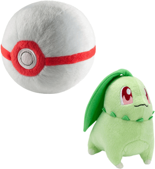 Tomy Pokemon Chikorita & Premier Ball Exclusive (600x600), Png Download