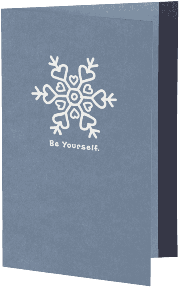 Be Yourself Holiday Card - Paper (570x570), Png Download