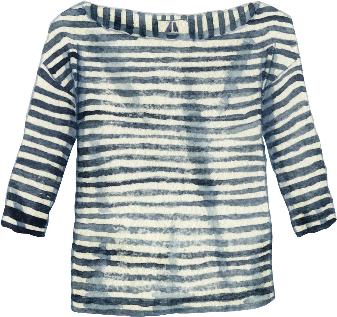 1296 × 1280 In Breton Jumper - Blue Striped Long Sleeve Shirt Men (1296x1280), Png Download
