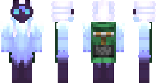 Minecraft Skin Moonfox555 - Ddlc Monika Minecraft Skin (600x348), Png Download