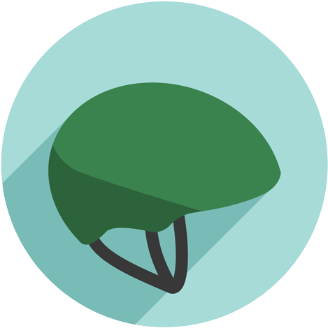 Helmets On Kids Logo - Bicycle Helmet Icon Png (500x500), Png Download