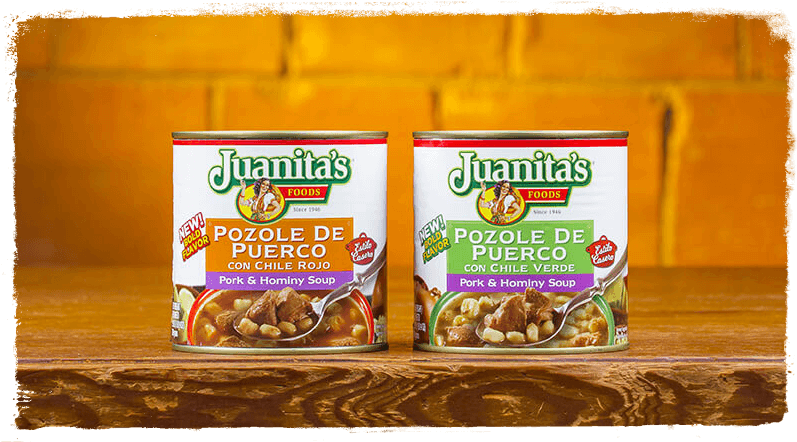 Pork Red Pozole Vs - Juanita's Hominy (800x450), Png Download