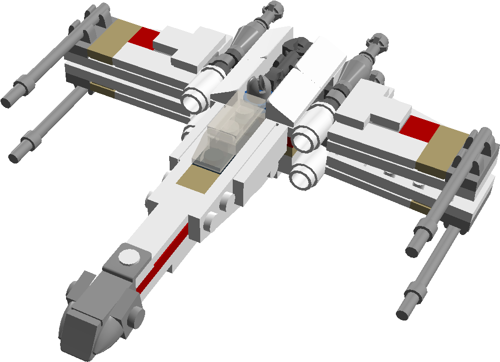 190528 Mini X-wing Closed - Lego Star Wars X Wing Png (1200x749), Png Download