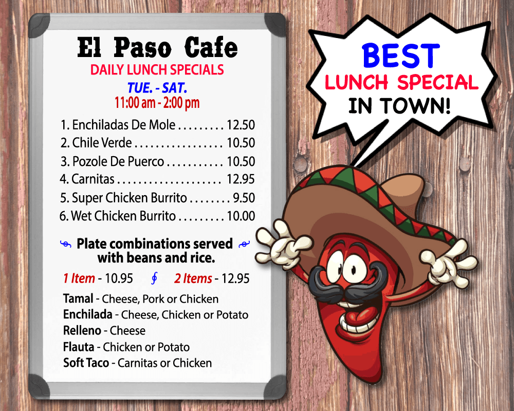 Best Mexican Restaurants Near Me, Lunch Specials El - Lunch Specials Near Me (1000x800), Png Download