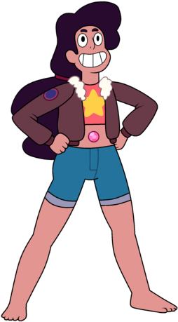 Steven Universe Steven And Connie Fusion Stevonnie - Stevonnie Com Cabelo Curto (266x478), Png Download
