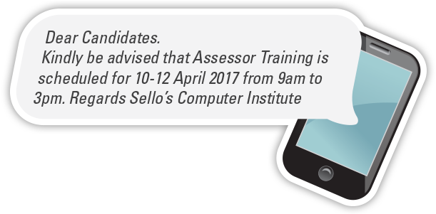 Sello Example - Bulk Sms Format For Training Institute (1000x300), Png Download