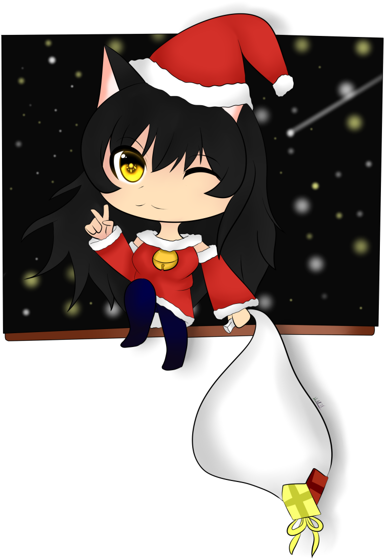 Rwby Chibi Christmas - Blake Belladonna (1280x1280), Png Download
