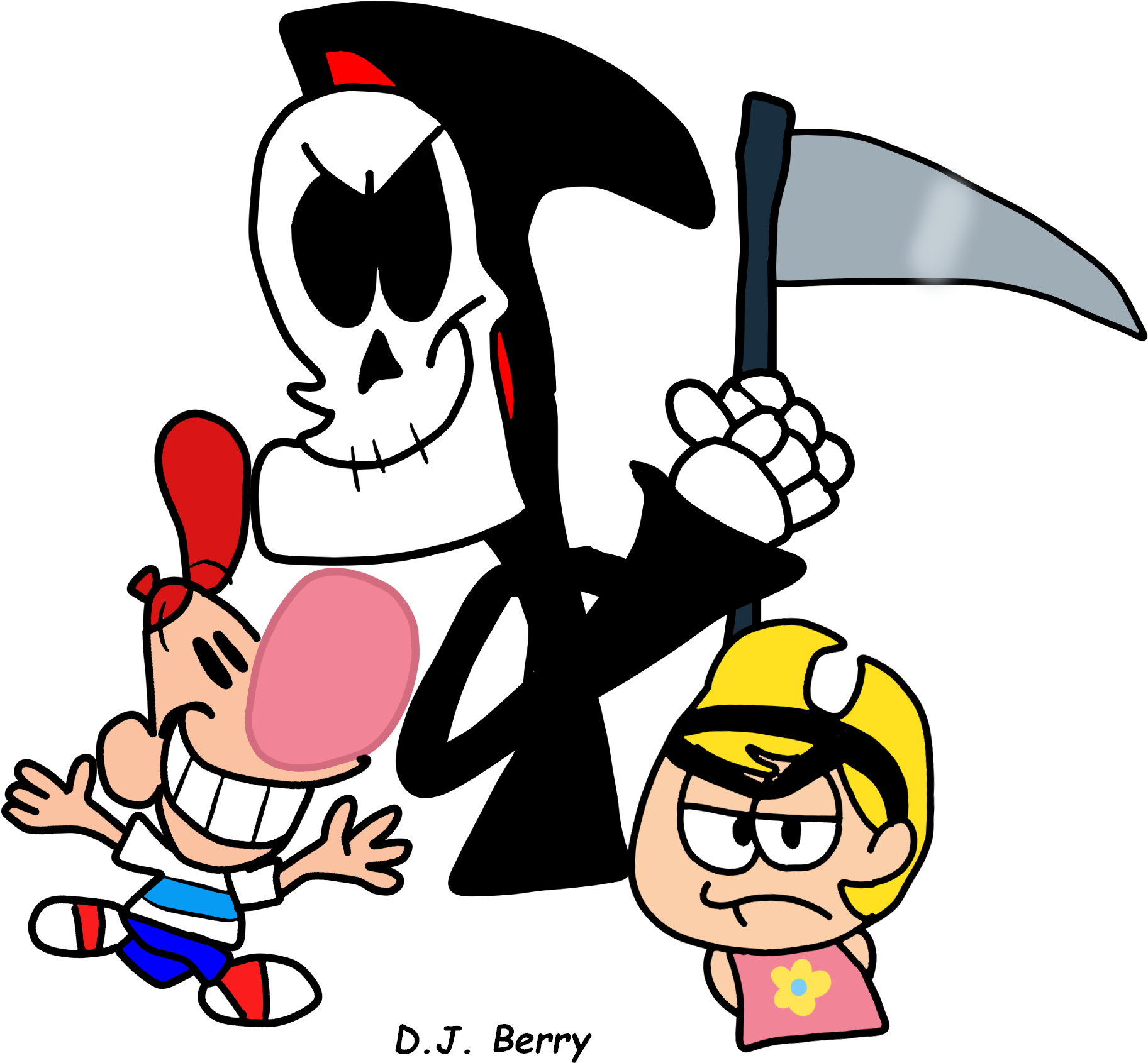 Grim, Billy And Mandy - The Grim Adventures Of Billy & Mandy (2000x1920), Png Download