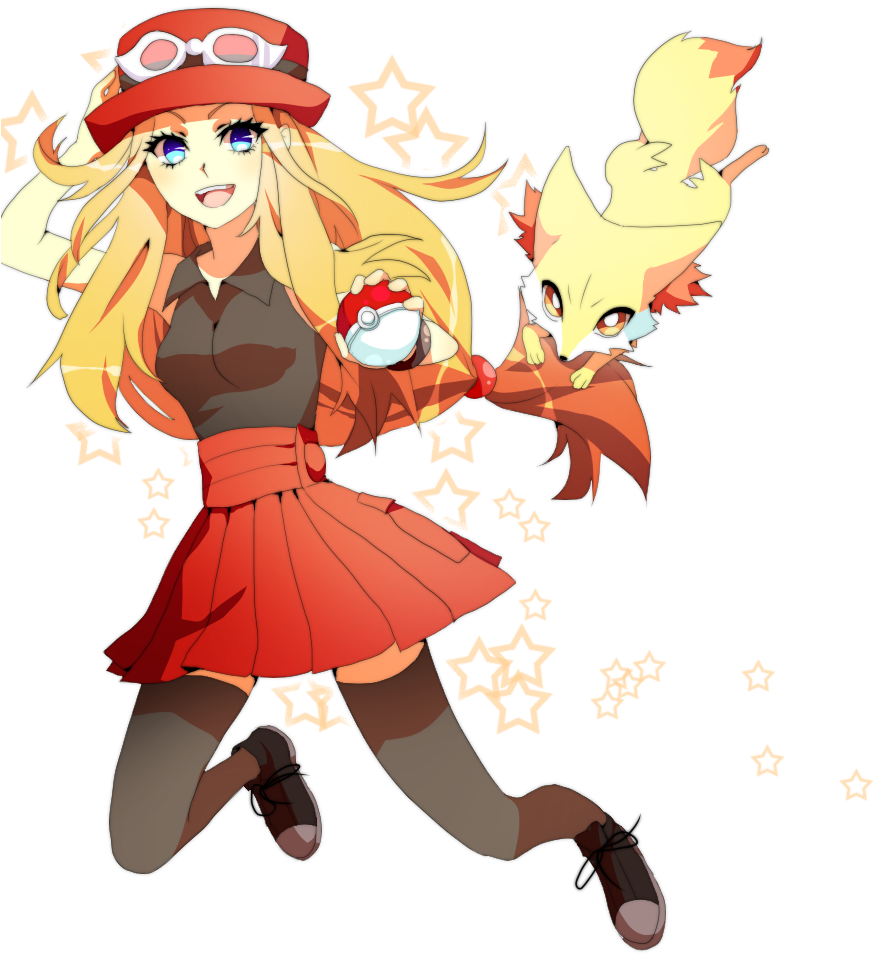 Ps Png Version Pokemonxy Serena Fanart - Serena Pokemon Fan Art (900x1000), Png Download