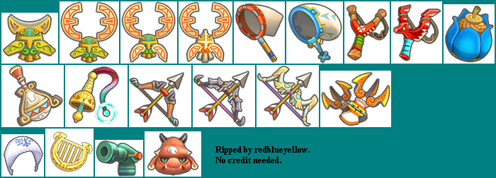 Equipment Items - Zelda Skyward Sword Items (700x252), Png Download