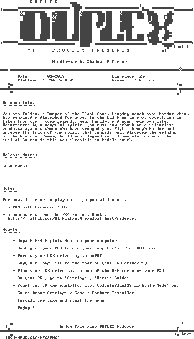 Middle - Earth - Shadow - Of - Mordor - Ps4-duplex - Ps4 Duplex (632x1104), Png Download