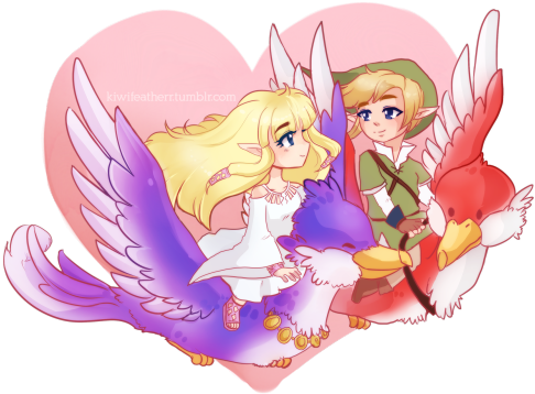 ♥ By Kiwifeatherr - Cartoon (500x367), Png Download