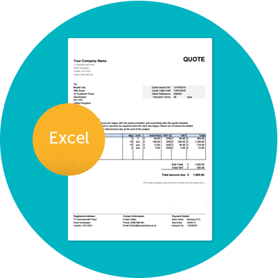 Free Uk Quote Templates - Fakturamall Word (401x401), Png Download