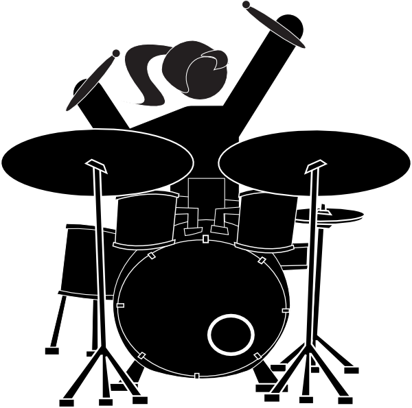 Drummer - Girl Drummer Clipart (600x595), Png Download