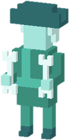 Drummer - Disney Crossy Road Haunted Mansion Secret Characters (253x487), Png Download