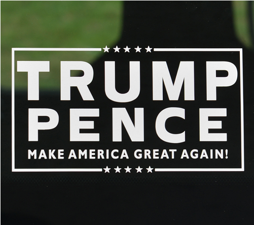 Trump Pence Decal (500x600), Png Download