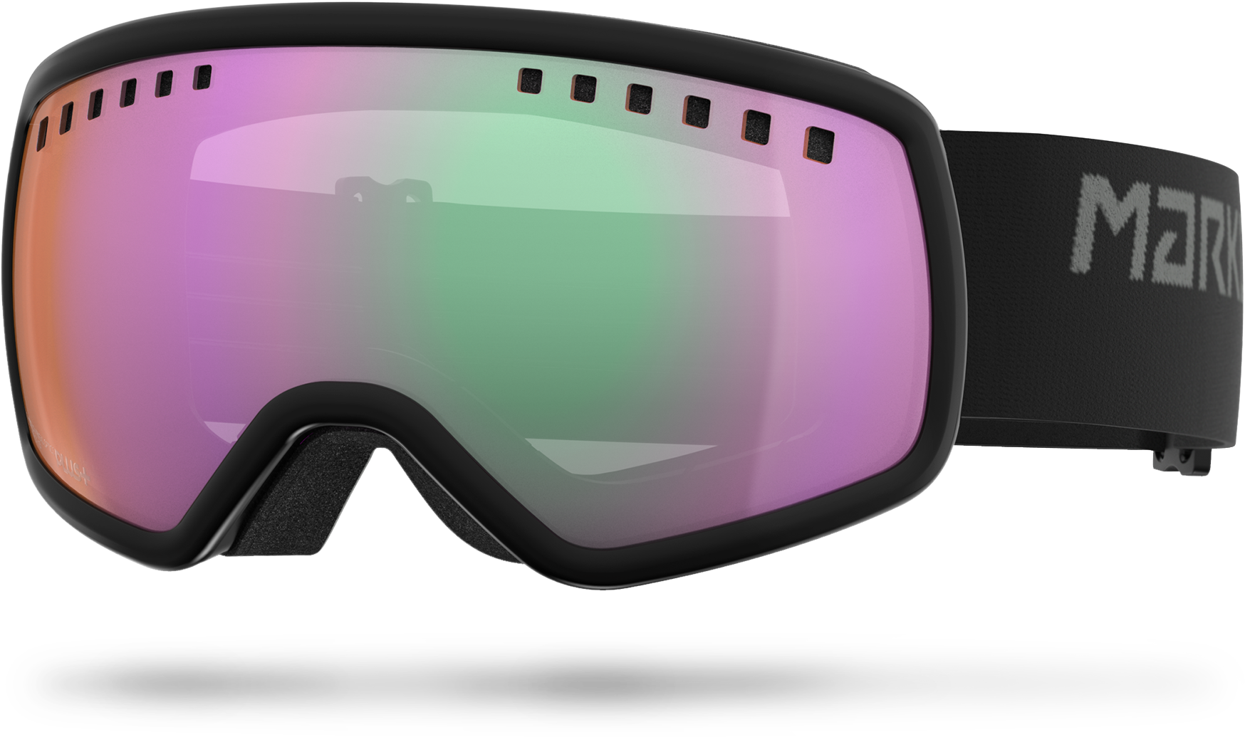 16 - 9 Black - Marker 4:3 Ski & Snowboard Goggles Black Surround (2000x2000), Png Download