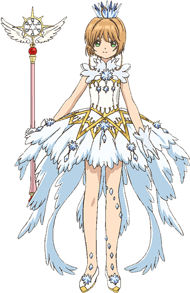 Crystal Feather Dress - Cardcaptor Sakura Clear Card Cosplay (400x610), Png Download