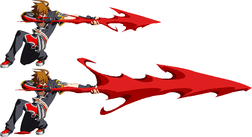 Bbcf Naoto 2d - Portable Network Graphics (834x453), Png Download