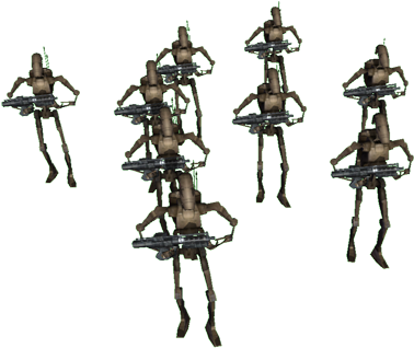 Droide B1 Engineer - Bronze Sculpture (400x328), Png Download