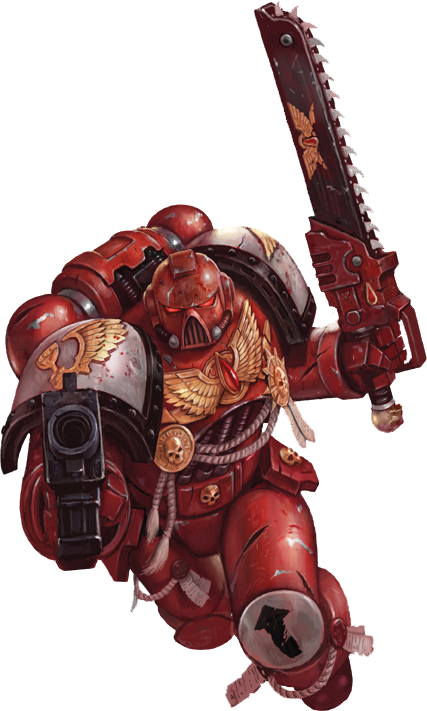 Blood Angels Space Marine - Space Marine Blood Angel (427x711), Png Download
