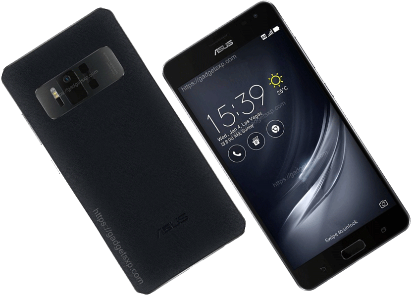 Asus Cell Phone Zenfone Ar Dual Sim 4g 128gb Black, (839x648), Png Download