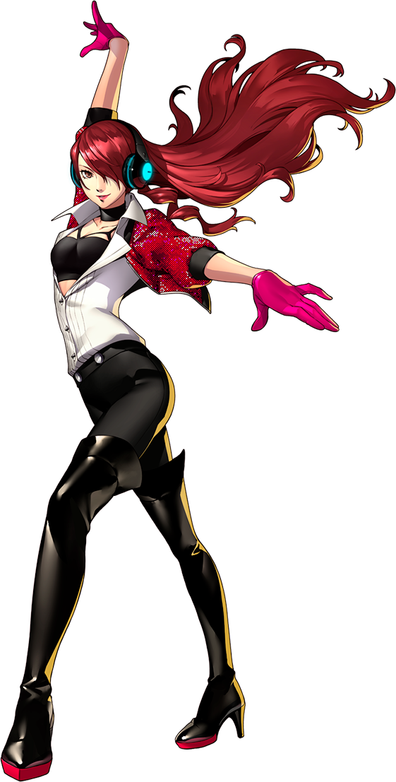 [ Img] - Mitsuru Persona 3 Dancing (561x1107), Png Download