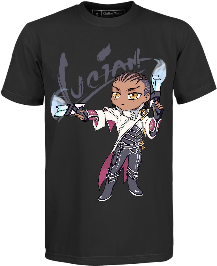 Chibi Ver - God Fist Lee Sin T Shirt (900x1200), Png Download
