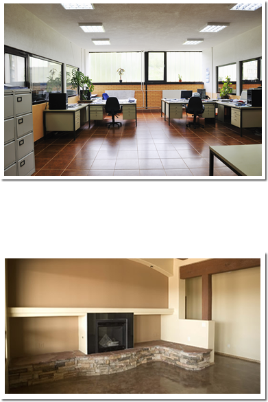 Your Affordable Tucson Concrete Flooring Service - Tiling Office (390x828), Png Download