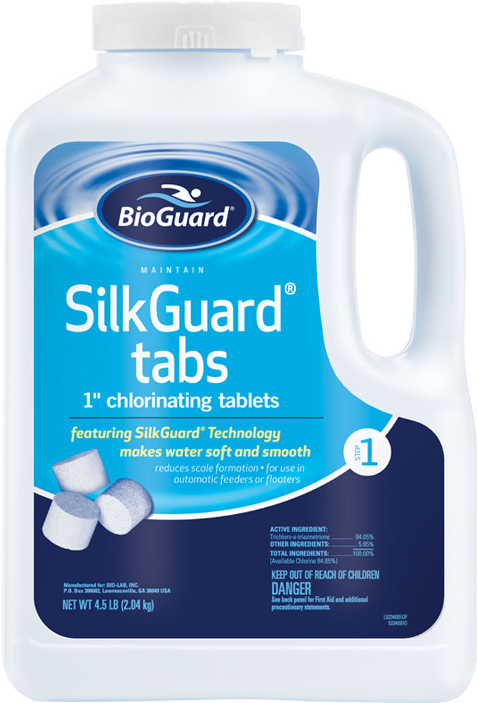 52340bio Silk Guard Tabs - Bioguard Super Soluble Stabilized Granular Chlorine (1000x1000), Png Download
