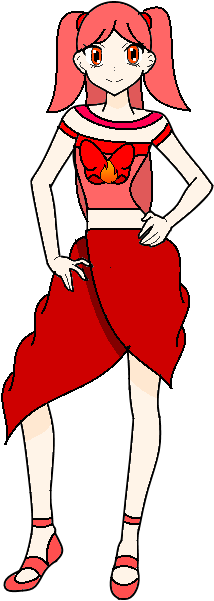 Cure Firestorm - Cartoon (273x650), Png Download