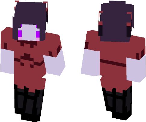 Female Minecraft Skins - Skin Minecraft Mobile Legends (584x497), Png Download