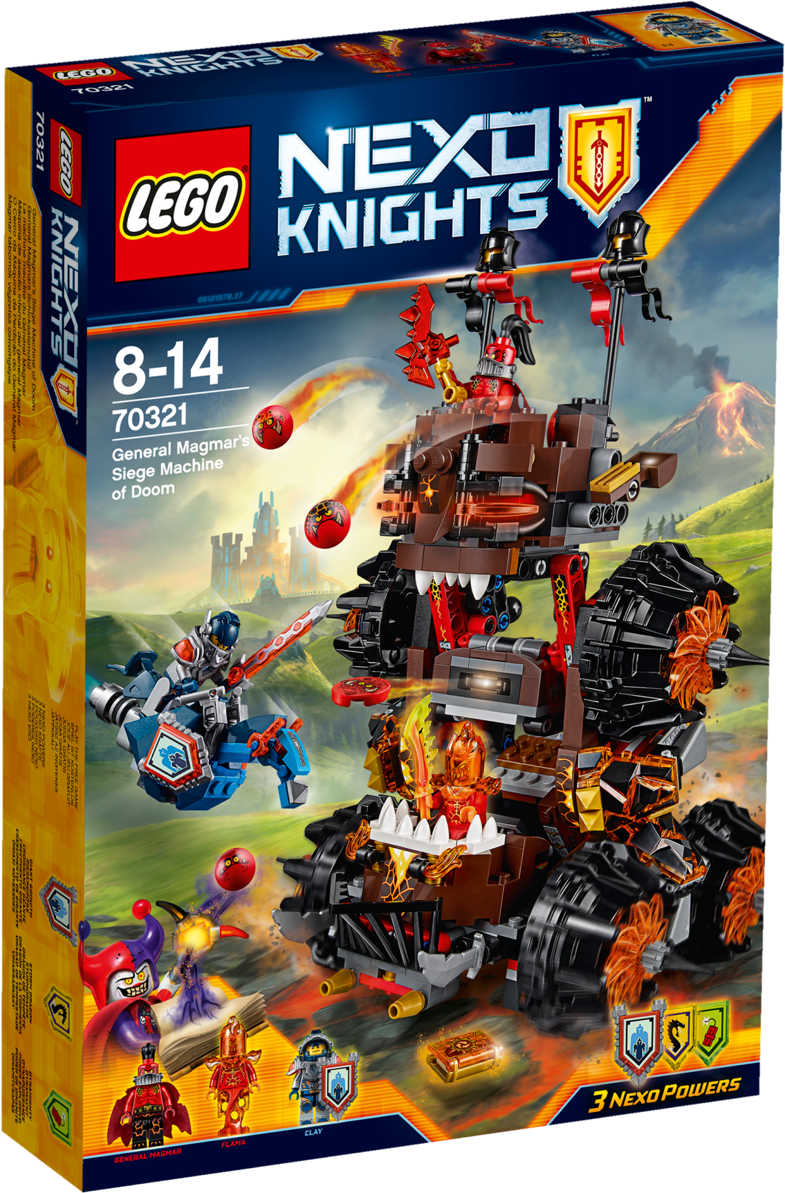 Lego - Nexo Knights - 70321 General Magmar's Siege (2400x1800), Png Download