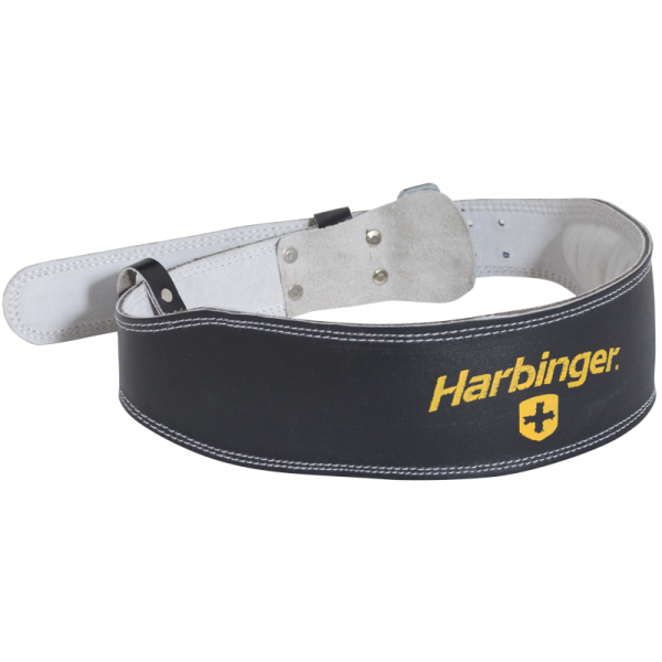 Weight Lifting Belt 4" - Harbinger 4 Leather Weightlifting Belt - Black/white (600x600), Png Download