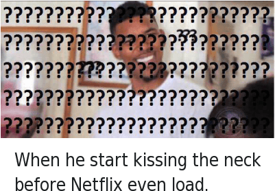 Netflix, Netflix And Chill, And Kiss - Netflix And No Chill Meme (400x384), Png Download