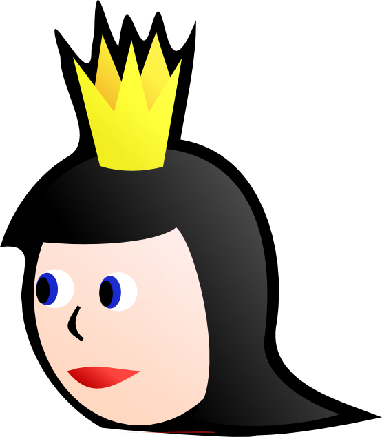 Queen Nicubunu Ornamental Deck Queen Of Spades 555px - Queen Clip Art (555x634), Png Download