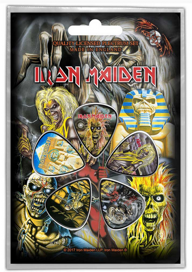 Razamataz Iron Maiden Early Albums Plectrums 5-pack (946x946), Png Download