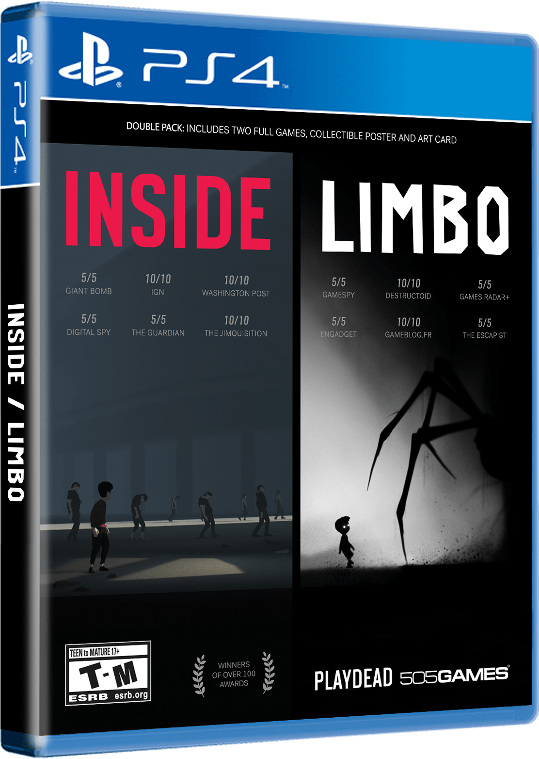 Inside/limbo Retail Double Pack Incoming - Inside Limbo Double Pack Ps4 (1694x1762), Png Download