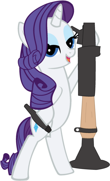 Pweanut, Rarity, Rocket Launcher, Safe, Soldier, Team - Rarity Soldier (900x900), Png Download
