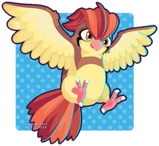 Photo - Pidgeotto Cute (530x487), Png Download