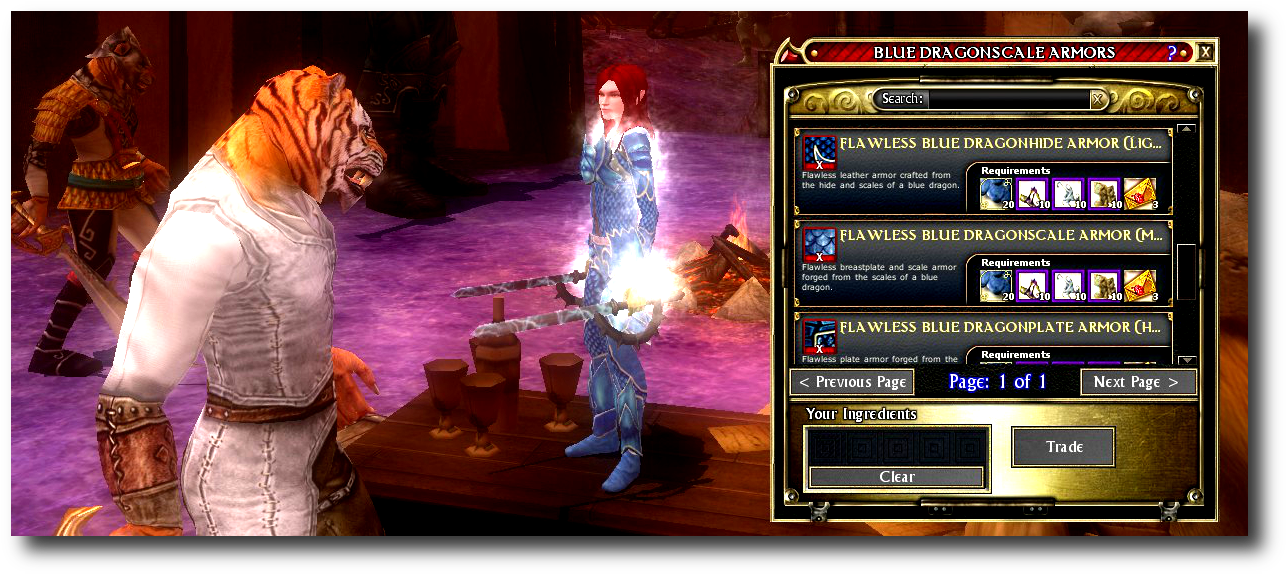 Coin Inquires About Updating Her Beloved Blue Dragon - Ddo Blue Dragonscale (1293x581), Png Download