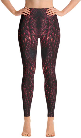 Dragon Scales Yoga Tights - Black Honeycomb Leggings (600x600), Png Download