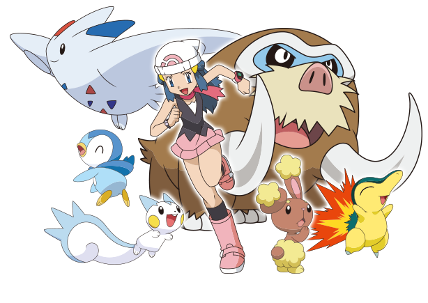 Buneary - Cyndaquil - Mamoswine - Pachirisu - Piplup - Pokemon Togekiss (624x461), Png Download